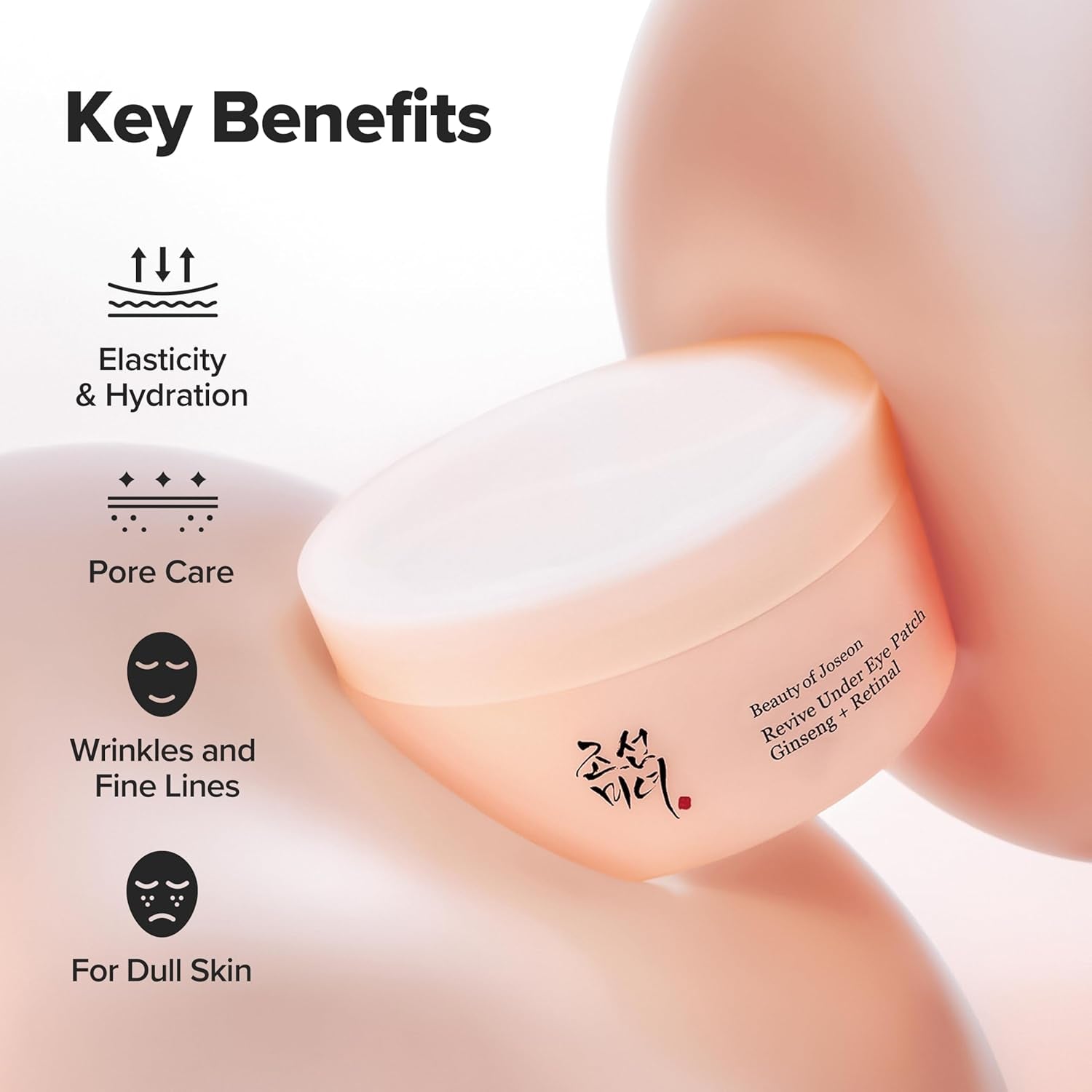 Beauty of Joseon Revive Under Eye Patch – Retinal & Ginseng Dark Circle Treatment (60 Patches / 30 Pairs)