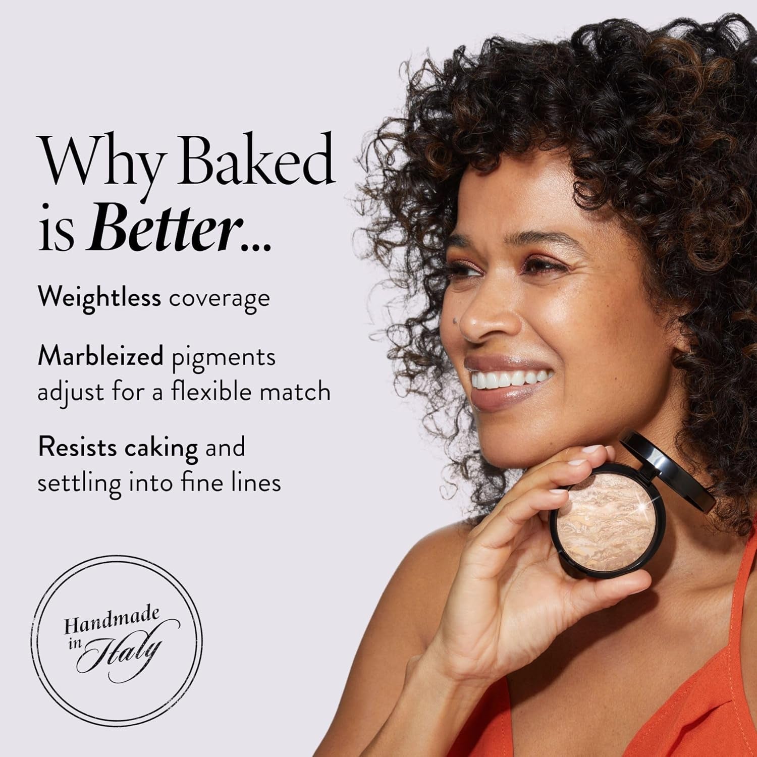 Laura Geller Baked Glow Foundation – Satin Finish Buildable Powder Foundation