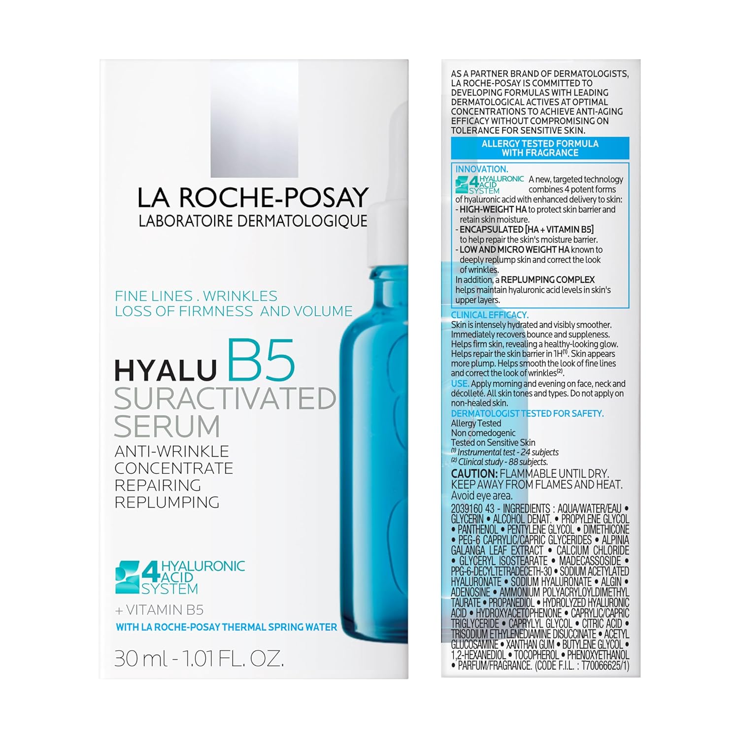 La Roche-Posay Hyalu B5 Plumping Serum – Pure Hyaluronic Acid Hydration & Anti-Aging Repair