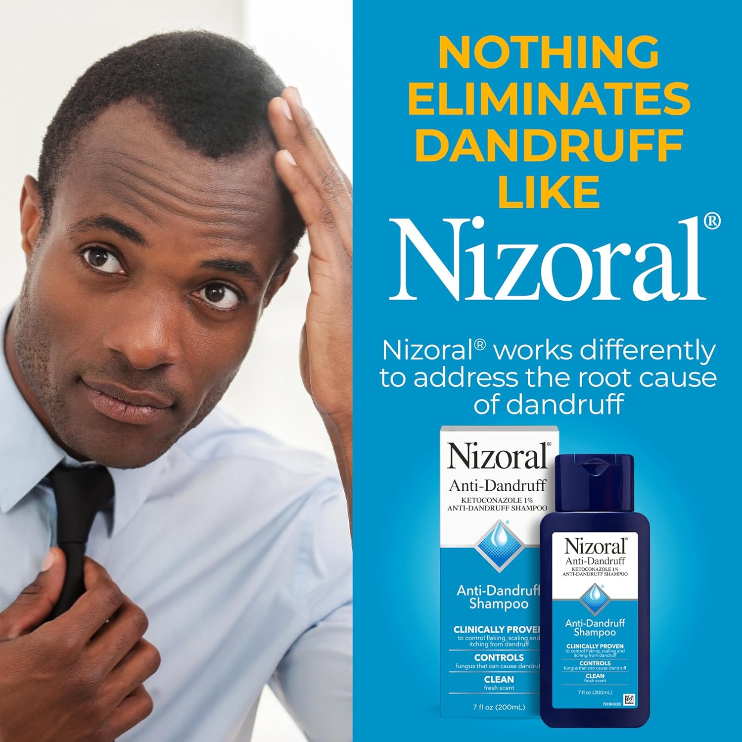 Nizoral Scalp Relief Anti-Dandruff Shampoo – 1% Ketoconazole Formula