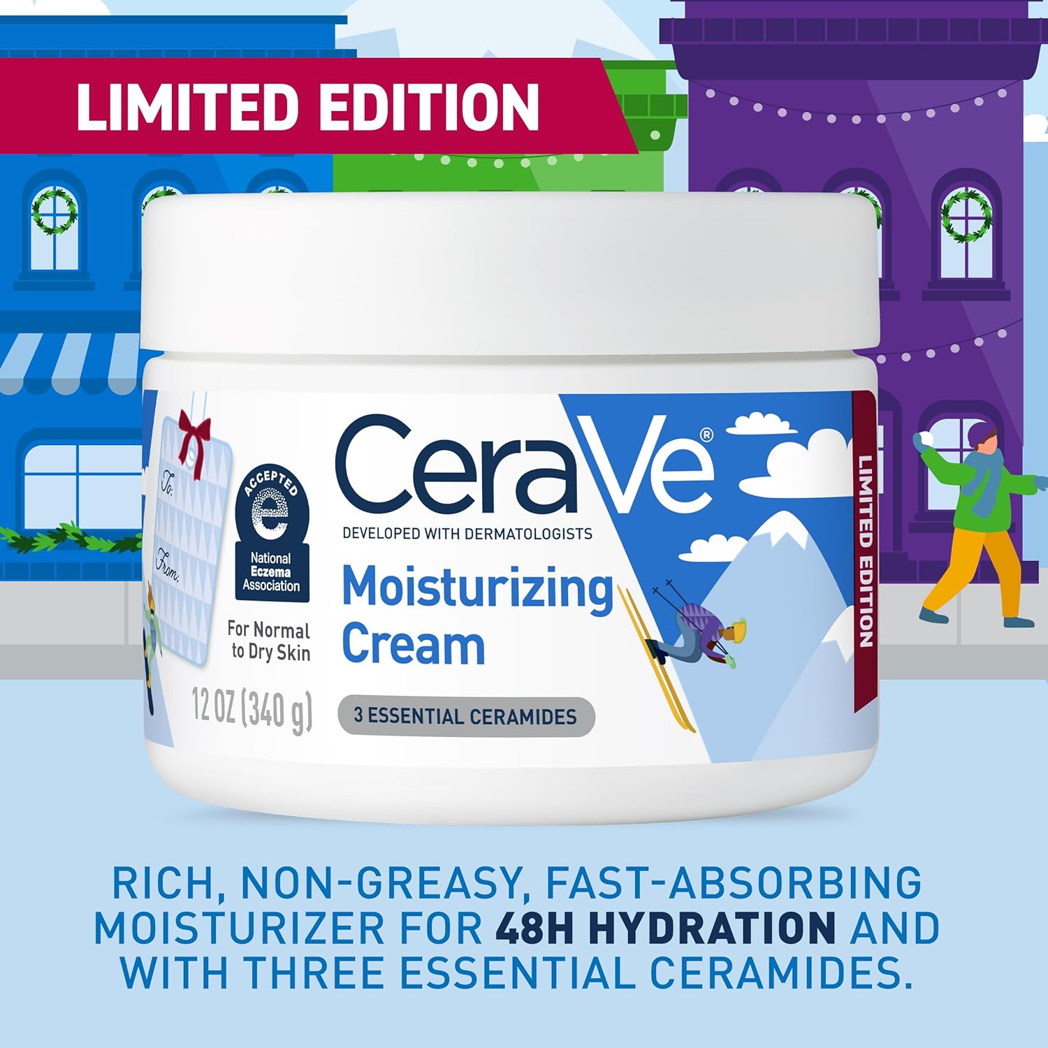 CeraVe Skin Moisturizing Cream, Body and Face Moisturizer for Dry Skin