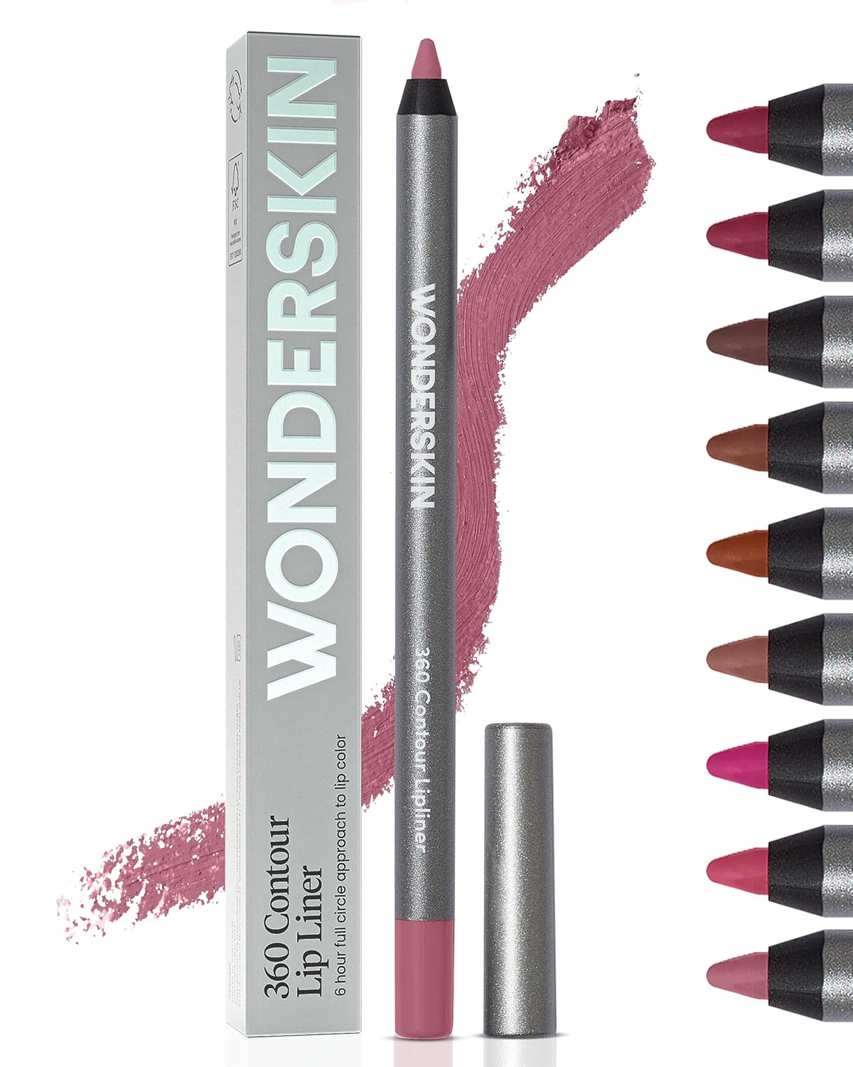 Wonderskin 360 Contour Lipliner – Waterproof Transfer-Proof Longwear Lip Pencil