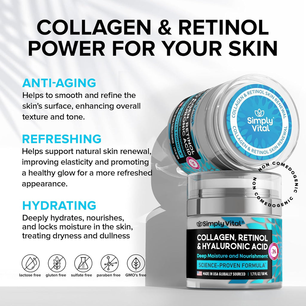 Retinol Collagen Renewal Cream – Firm & Hydrate Daily Moisturizer