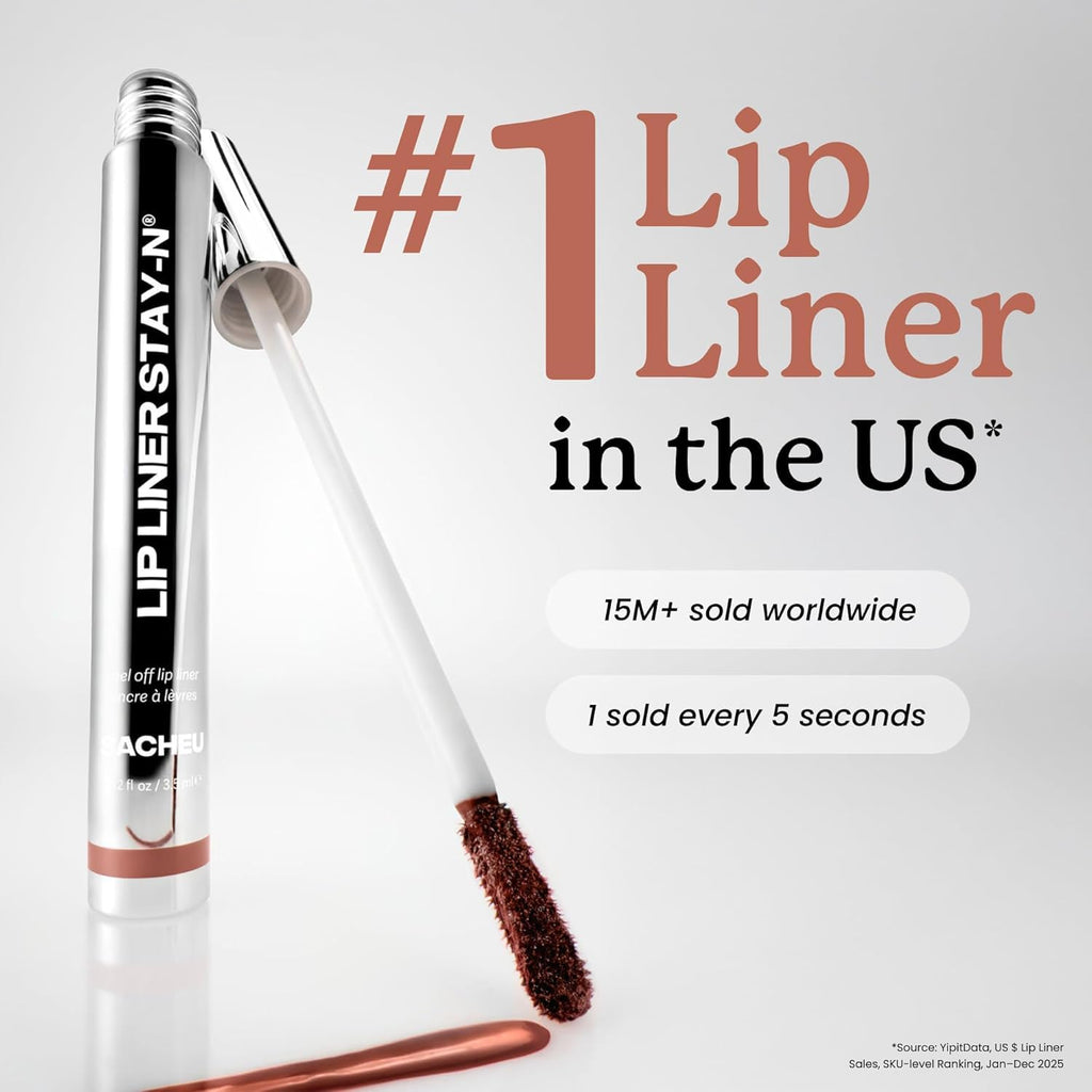 Sacheu Stay-N Peel Off Lip Liner – Waterproof Long-Lasting Lip Stain (p-INKED)