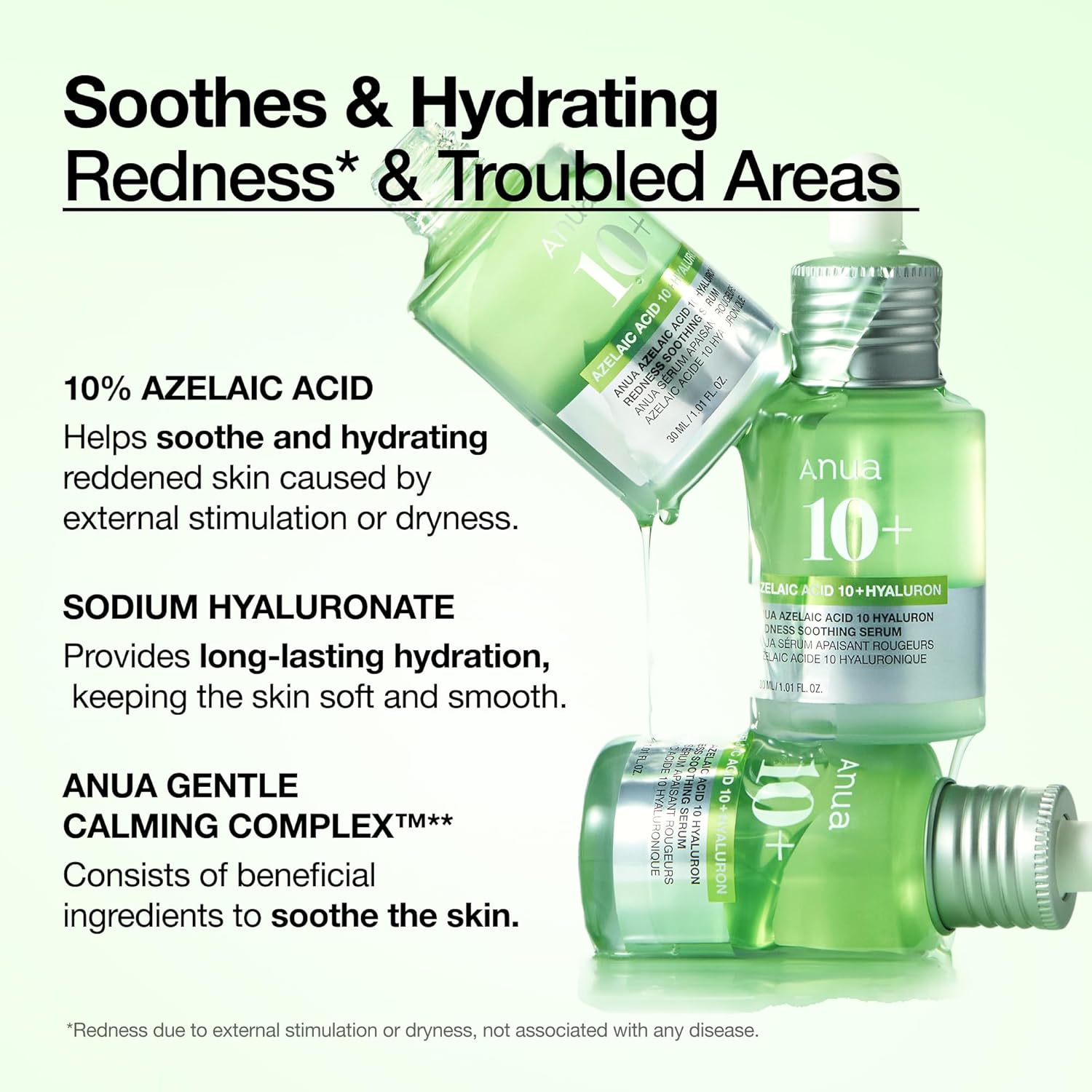 Anua Azelaic Calm Serum 10% – Redness Relief, Blemish Care & Oil Control Treatment