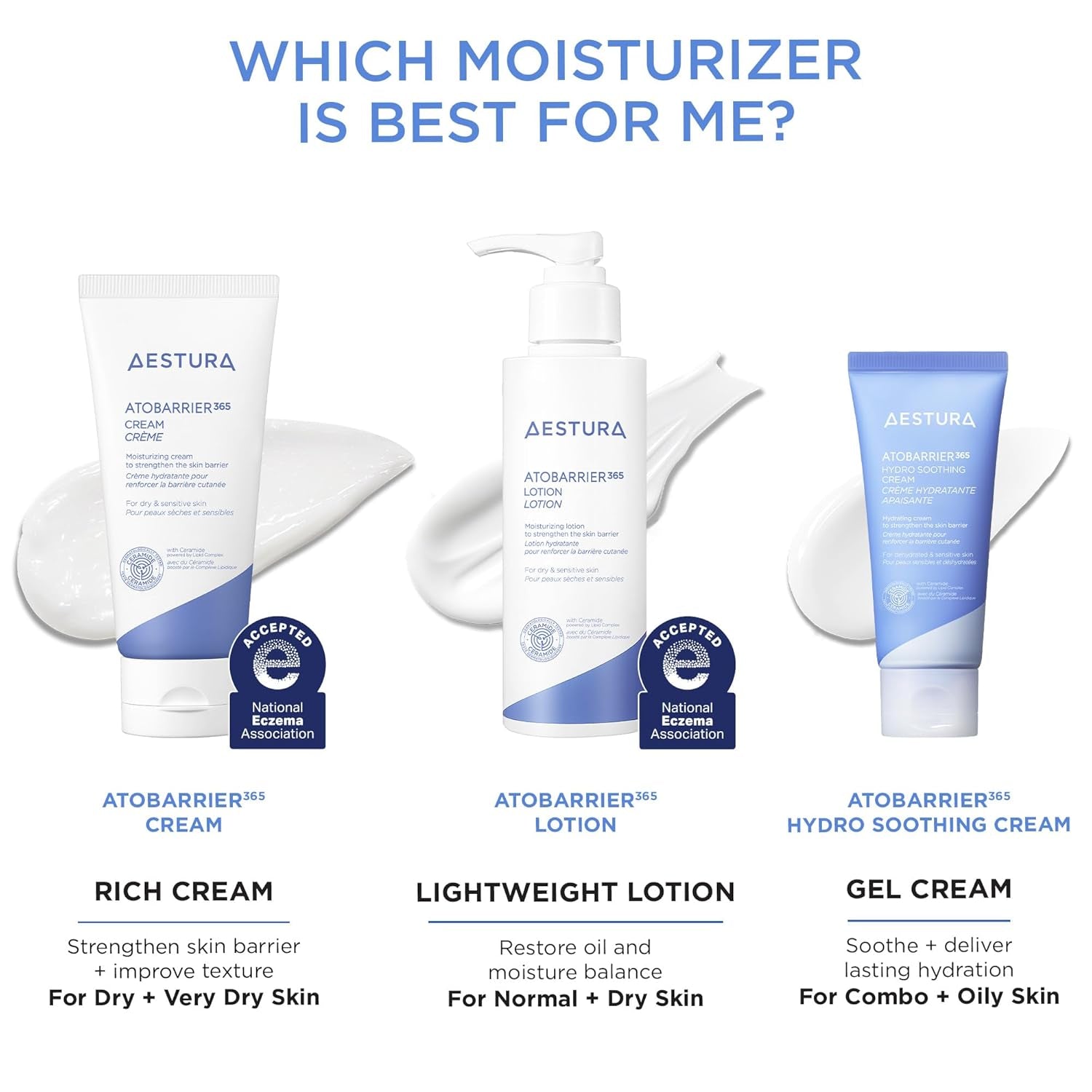 AESTURA ATOBARRIER365 Ceramide Barrier Repair Cream – Deep Hydration Moisturizer for Dry & Sensitive Skin
