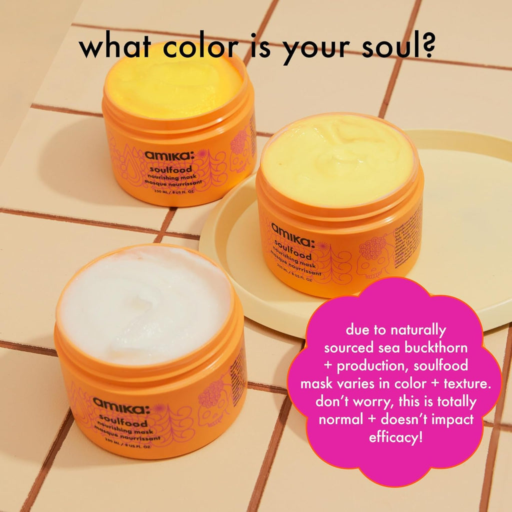 Amika Soulfood Nourishing Hair Mask – Deep Hydration Treatment for Soft, Silky & Healthy Hair