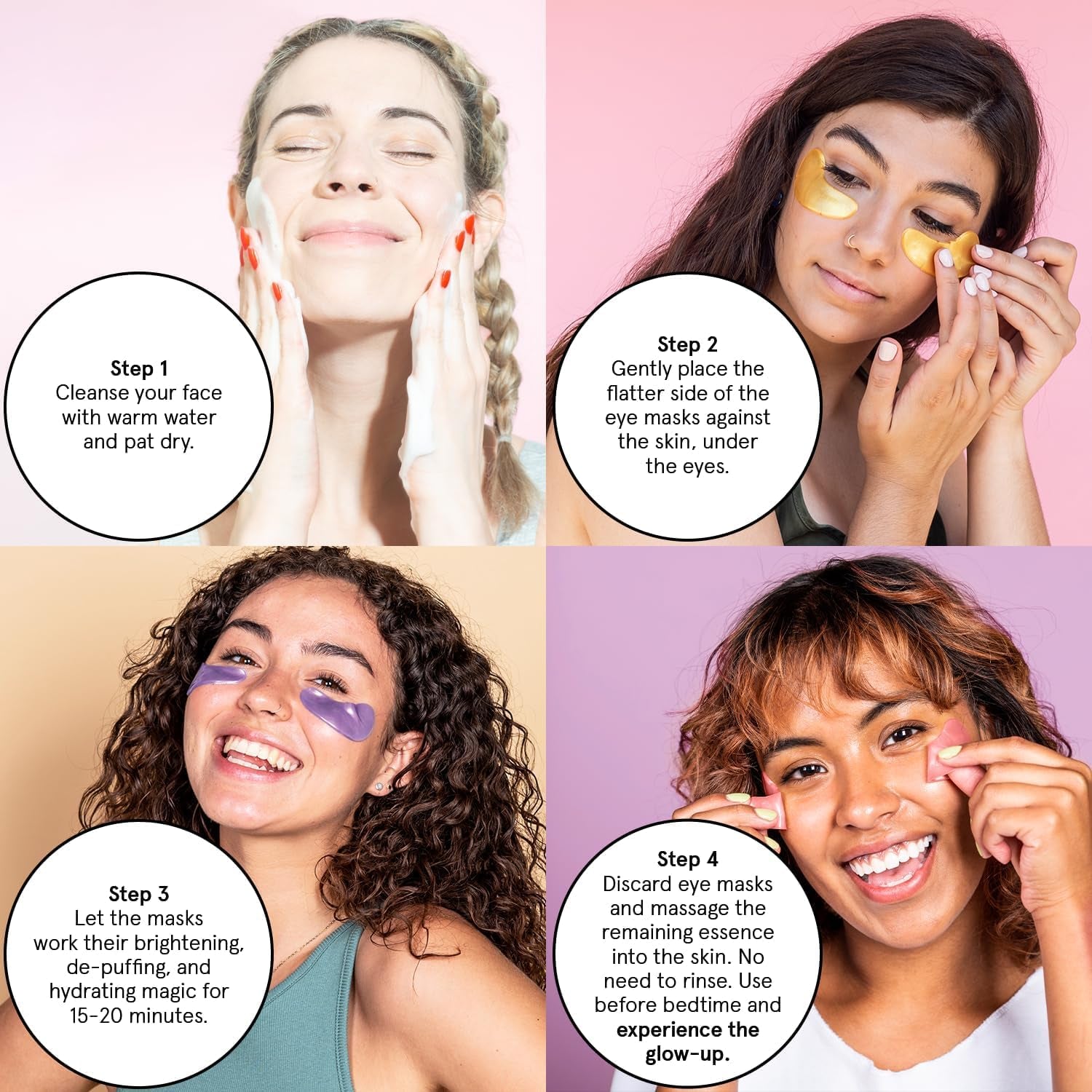 Grace & Stella Retinol Under Eye Patches – Dark Circle & Puffiness Repair (24 Pairs)