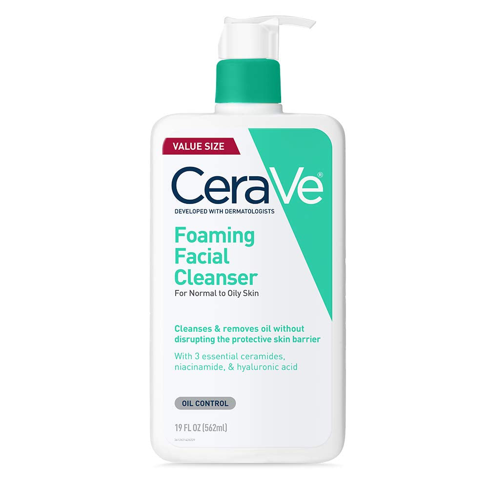 CeraVe Oil Control Foaming Cleanser – Daily Hydrating Face Wash