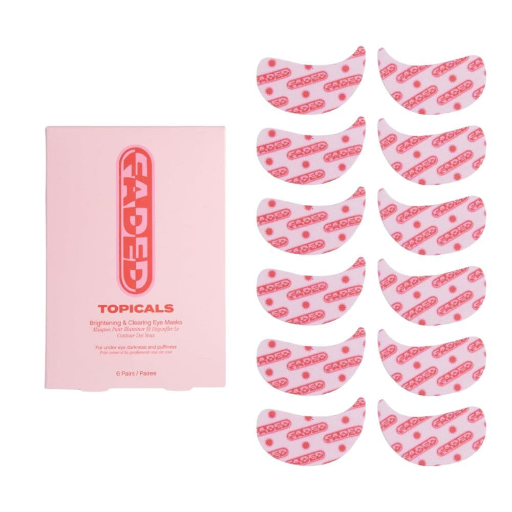 Topicals Faded Brightening Eye Masks – Depuff, Brighten & Dark Circle Repair Patches (6 Pairs)