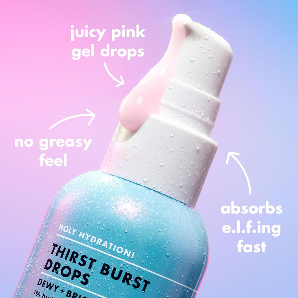 e.l.f. Holy Hydration Thirst Burst Drops – Hyaluronic Acid Radiance Serum