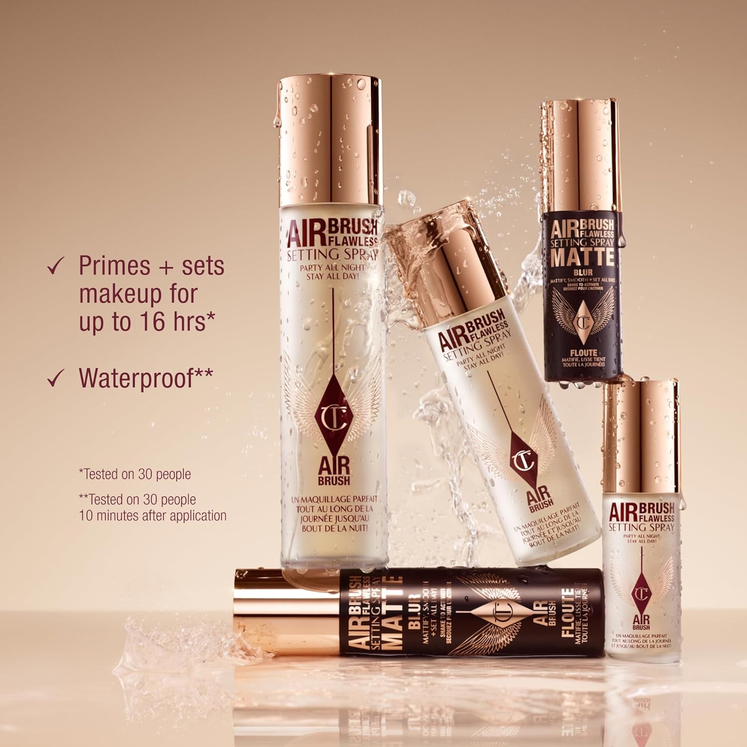 Charlotte Tilbury Airbrush Flawless Setting Spray – Hydrating 16HR Makeup Lock Mist