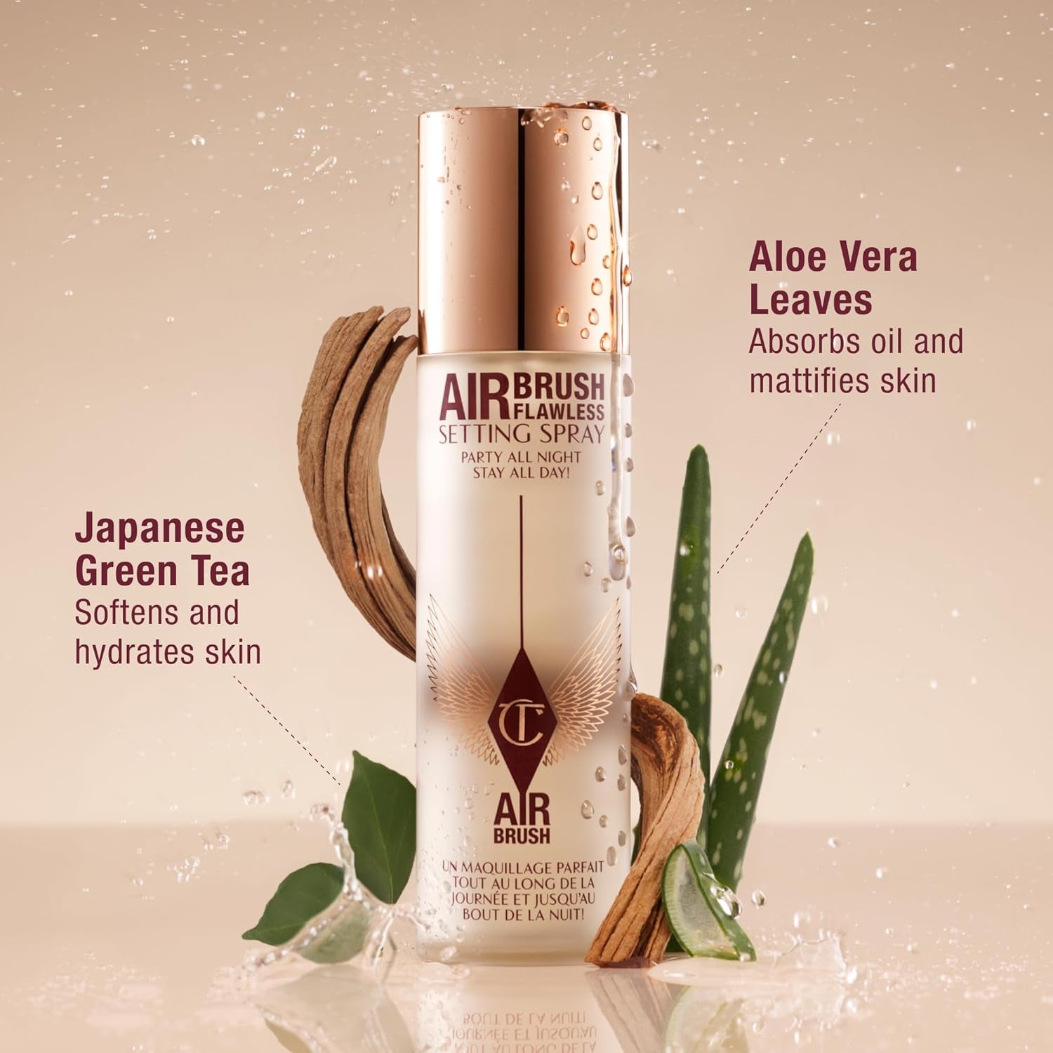 Charlotte Tilbury Airbrush Flawless Setting Spray – Hydrating 16HR Makeup Lock Mist