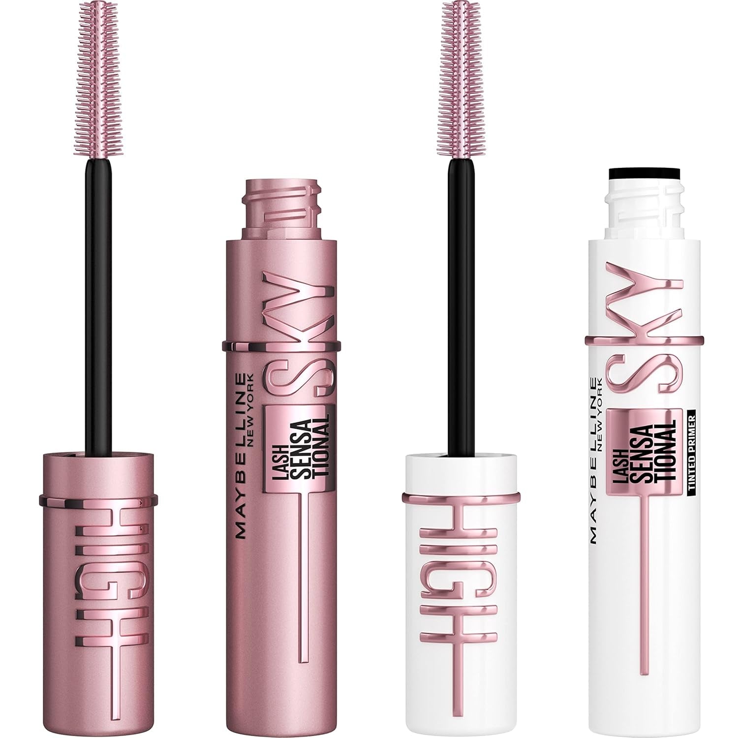 Maybelline Sky High Lash Duo Bundle – Lengthening Mascara + Lash Primer Set
