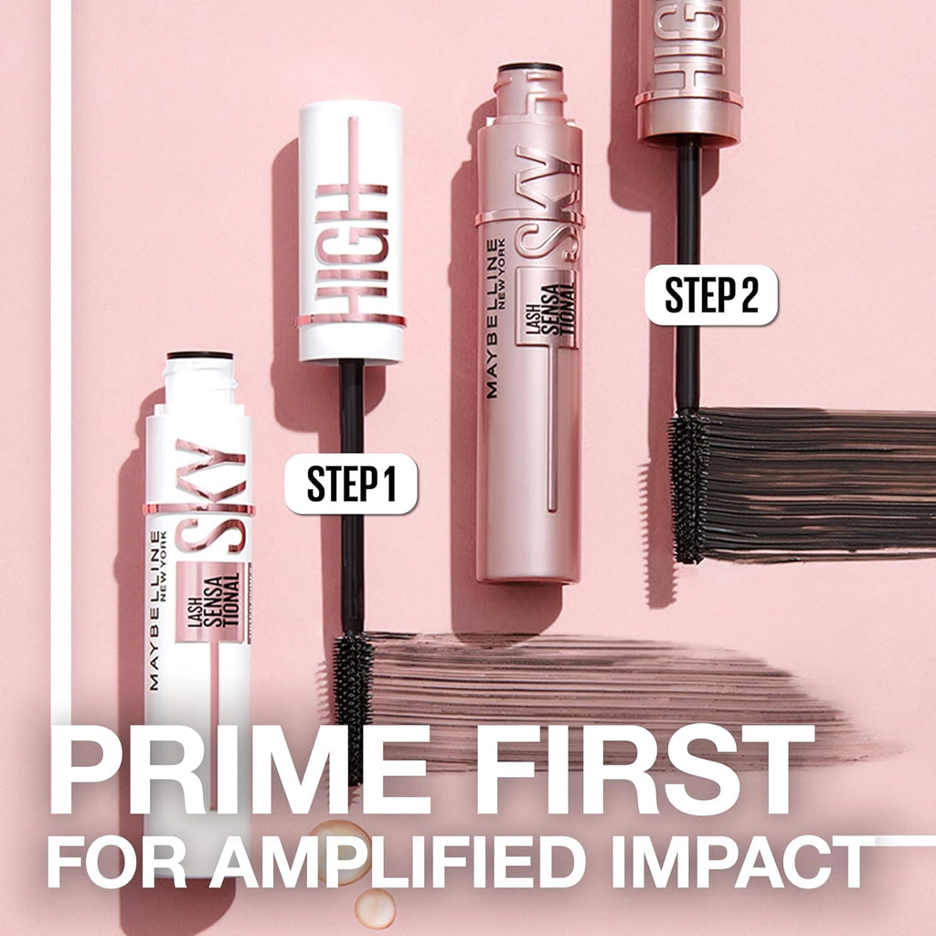 Maybelline Sky High Lash Duo Bundle – Lengthening Mascara + Lash Primer Set