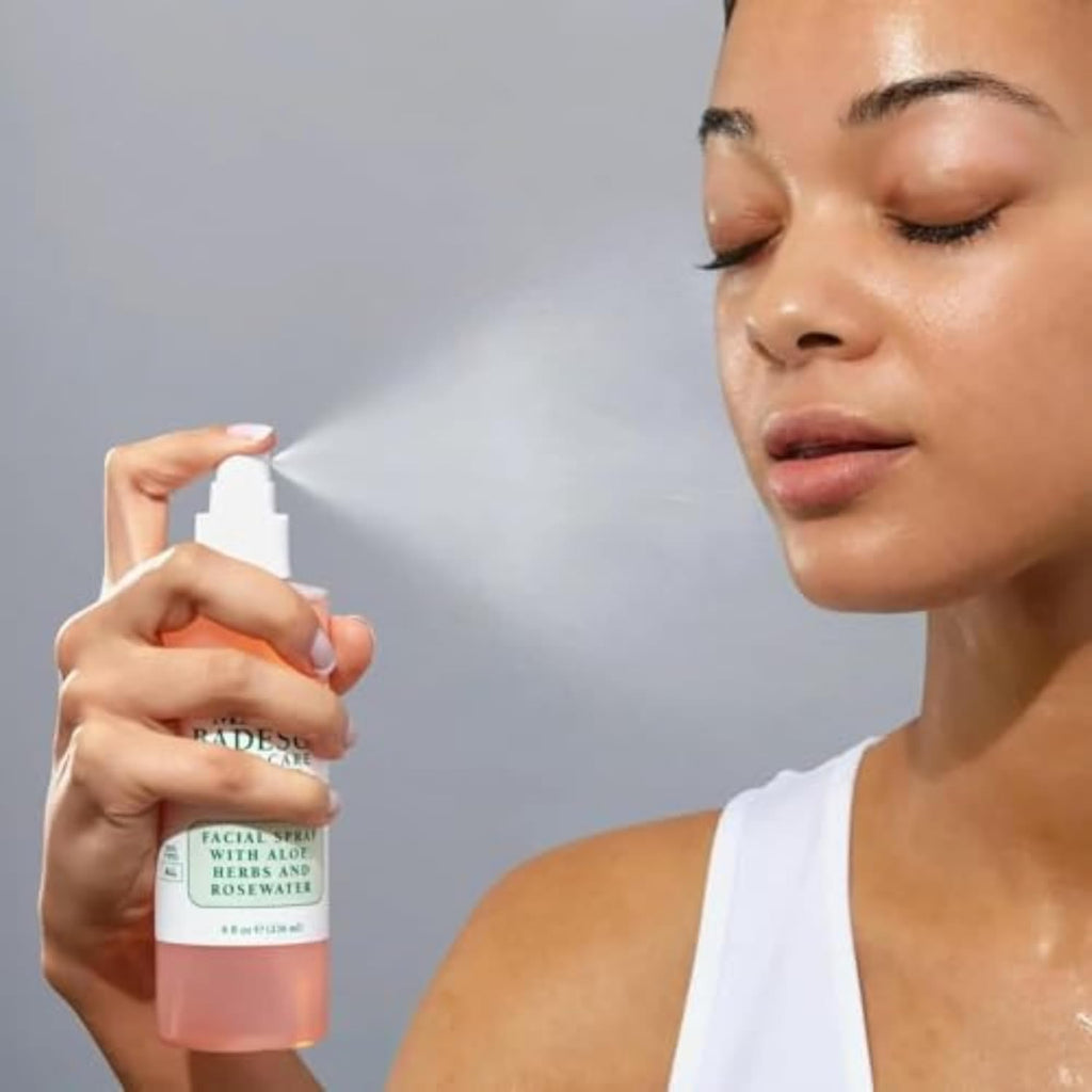 Mario Badescu Rosewater Glow Facial Mist – Hydrating Aloe Face Spray for Radiant Skin