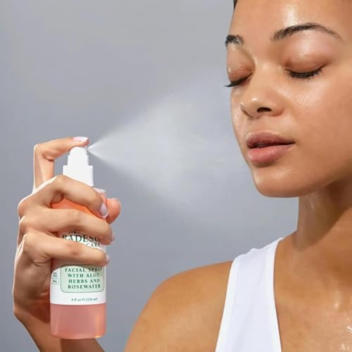 Mario Badescu Rosewater Glow Facial Mist – Hydrating Aloe Face Spray for Radiant Skin