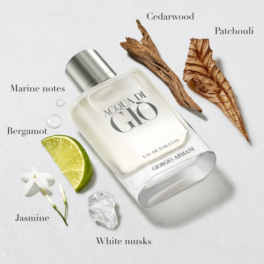 Armani Acqua di Giò Eau de Toilette – Fresh Aquatic Citrus Luxury Men’s Cologne