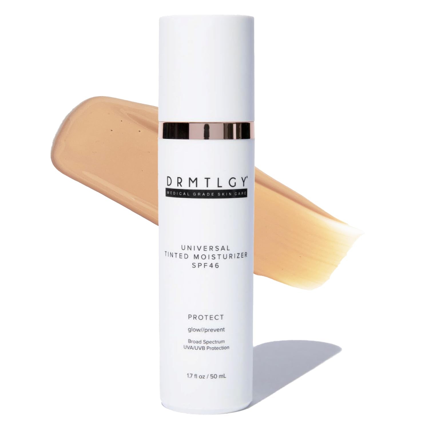 DRMTLGY GlowShield Tinted SPF 46 Moisturizer – Hydrating UV Protection