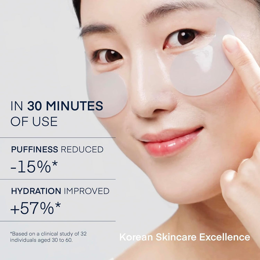 Terez & Honor Korean Hydrogel Eye Patches – Dark Circle & Puffiness Repair (60 Count)