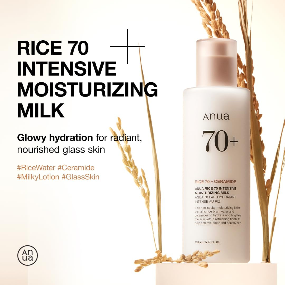 ANUA Rice 70 Deep Hydration Milk – Glow & Nourish Lotion