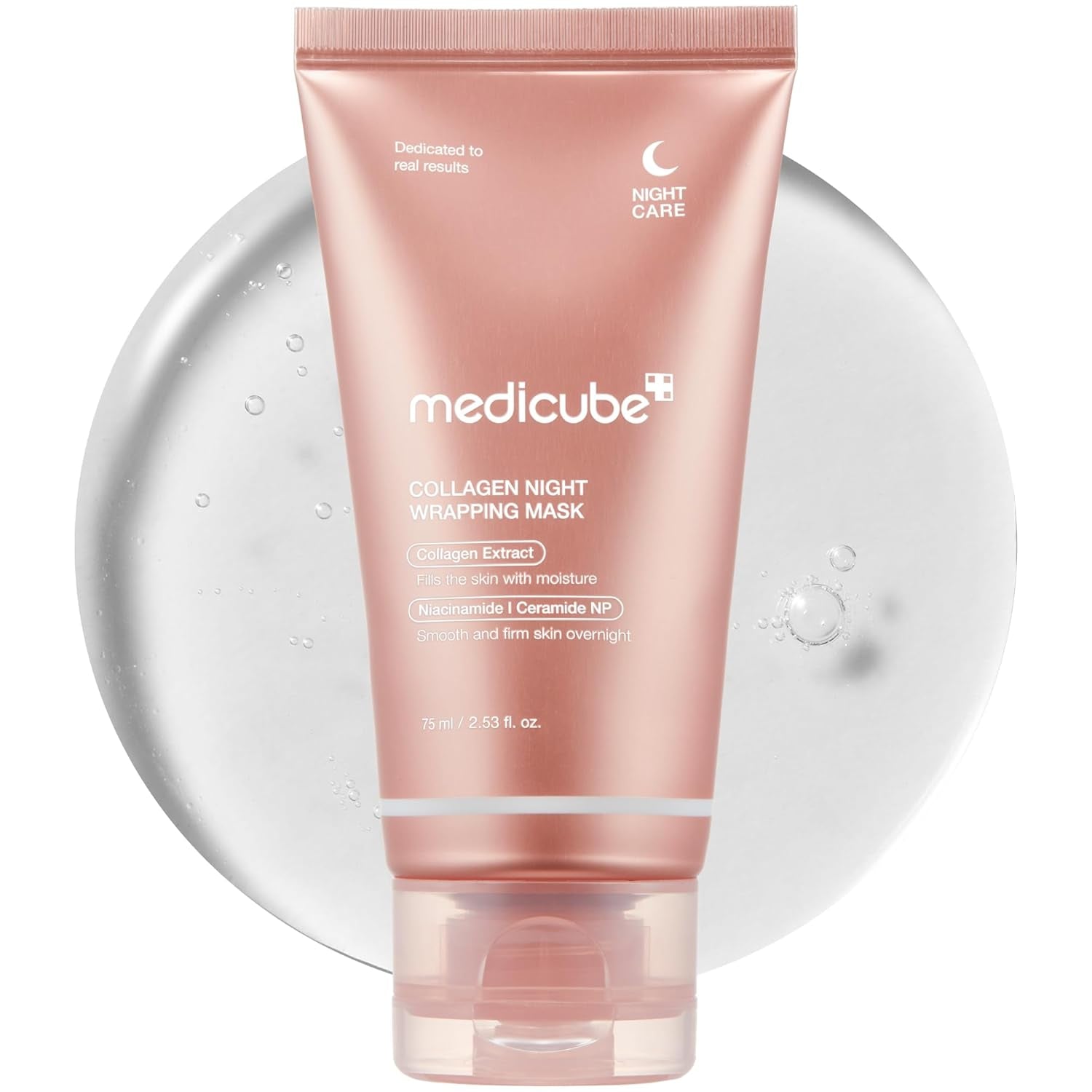 medicube Collagen Wrap Overnight Mask – Glow & Elasticity Peel-Off Treatment