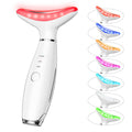 7-Color LED Thermal Face & Neck Sculpting Massager – Vibration Lifting Tool