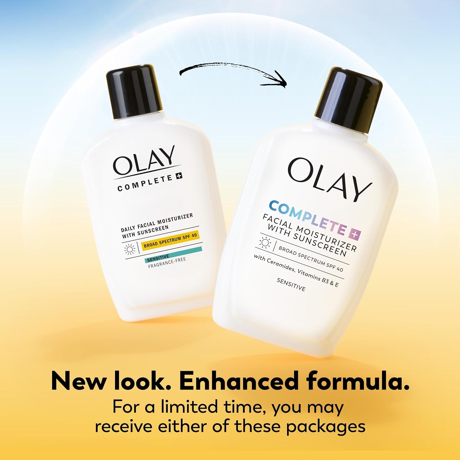 Olay Complete+ Sensitive Skin SPF 40 Moisturizer – Daily Hydration & Sun Protection