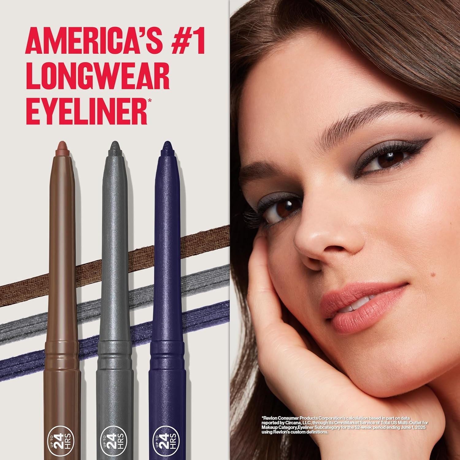 Revlon ColorStay Waterproof Eyeliner Pencil – Smudge-Proof Longwear Black (2 Pack)