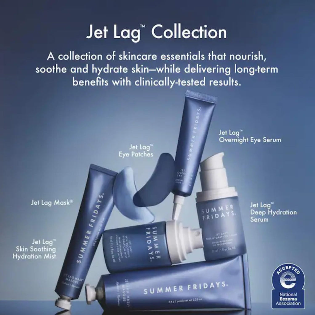 Summer Fridays Jet Lag Eye Patches – Hydrating & Depuffing Caffeine Hydrogel Under-Eye Masks (6 Pairs)